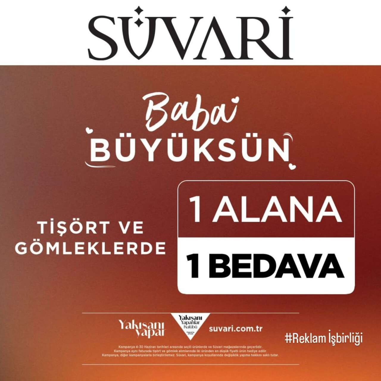 Süvari’de Babalar Günü Çılgınlığı: Tişört ve Gömleklerde 1 Alana 1 Bedava 6